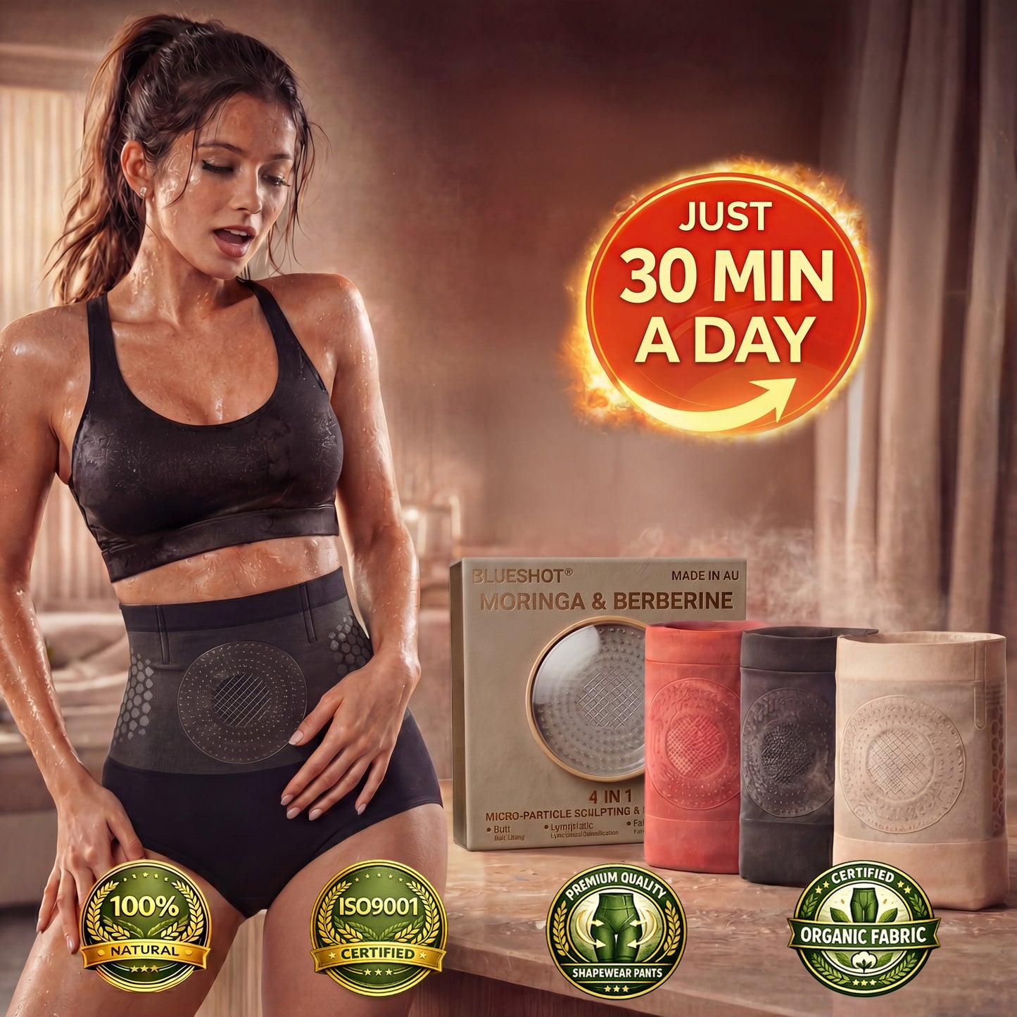 Circulation-Enhancing🌥️ 𝐁𝑳𝑼𝐄𝐒𝐇𝑶𝑻® 𝟐𝟎𝟐𝟔 𝐌𝐨𝐫𝐢𝐧𝐠𝐚 & 𝐁𝐞𝐫𝐛𝐞𝐫𝐢𝐧𝐞 𝟒-𝐈𝐧-𝟏 𝐌𝐢𝐜𝐫𝐨-𝐏𝐚𝐫𝐭𝐢𝐜𝐥𝐞 𝐒𝐜𝐮𝐥𝐩𝐭𝐢𝐧𝐠 & 𝐅𝐚𝐭-𝐁𝐮𝐫𝐧 𝐒𝐡𝐨𝐫𝐭𝐬❤️