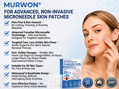 👩‍⚕️💯 𝗢𝗳𝗳𝗶𝗰𝗶𝗮𝗹 𝙎𝙩𝙤𝙧𝙚 | 𝑴𝑼𝑹𝑾𝑶𝑵® 🌿 𝑴𝒊𝒄𝒓𝒐𝒏𝒆𝒆𝒅𝒍𝒆 𝑭𝒍𝒂𝒘𝒍𝒆𝒔𝒔 𝑺𝒌𝒊𝒏 & 𝑾𝒂𝒓𝒕 𝑹𝒆𝒎𝒐𝒗𝒂𝒍 𝑷𝒂𝒕𝒄𝒉 (𝑭𝒐𝒓 𝒔𝒌𝒊𝒏 𝒕𝒂𝒈𝒔, 𝒔𝒌𝒊𝒏 𝒈𝒓𝒐𝒘𝒕𝒉𝒔, 𝒘𝒂𝒓𝒕𝒔, 𝒎𝒐𝒍𝒆𝒔, 𝒔𝒖𝒏 𝒔𝒑𝒐𝒕𝒔 & 𝒑𝒊𝒈𝒎𝒆𝒏𝒕𝒂𝒕𝒊𝒐𝒏)🪷