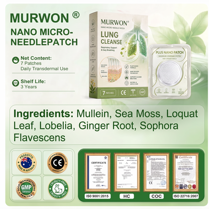 Authorized Flagship Store ✨|🌥️𝑀𝑈𝙍𝑾𝑶𝑵® 𝑵𝑨𝑵𝑶 𝑴𝑰𝑪𝑹𝑶-𝑵𝑬𝑬𝑫𝑳𝑬𝑷𝑨𝑻𝑪𝑯 (directly acting on slow Diseases such as obstructive pulmonary disease, asthma, chronic bronchitis, respiratory infections, lung cancer, sinusitis, etc1💖